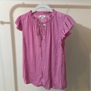 Current air Pink Ruffled Blouse